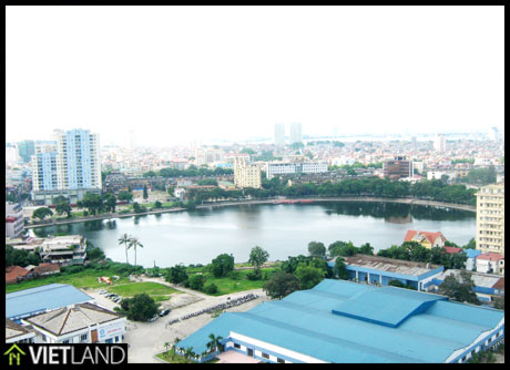 A Lake view, high floor, city view, brand new apartment for rent in Ha Noi Building 172 Ngọc Khánh