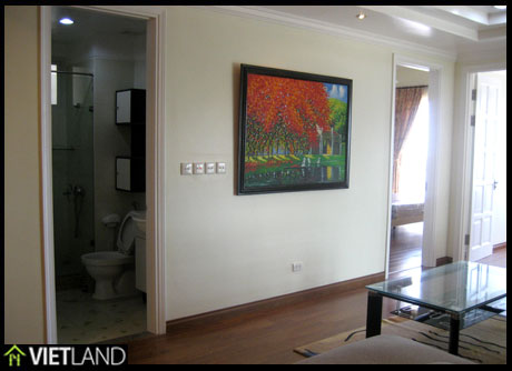 Brand new apartment for rent in Ciputra, Ha Noi, with 3 beds, full furnished