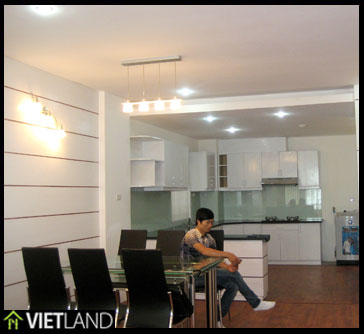 Lake View and brand new apartment with 3 bedrooms for rent in M5 Building, Dong Da District, Ha Noi
