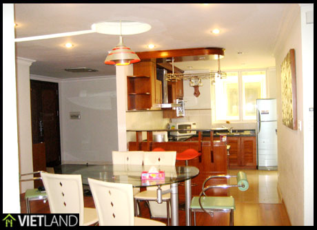 Nice apartment for rent in Block G02 Ciputra, Ha Noi, 3 beds, full furnished
