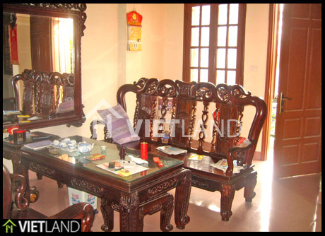 Villa for rent near the Hoa Binh Tower on Hoang Quoc Viet Road, Cau Giay district, Ha Noi