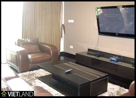 Lakeview serviced apartment with for rent in Ha Noi, 2 beds, full furnished