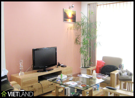 High floor apartment for rent with nice furniture and 2 bedrooms in Ba Dinh District, Ha Noi