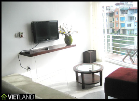 Lakeview serviced apartment with for rent in Ha Noi, 2 beds, full furnished