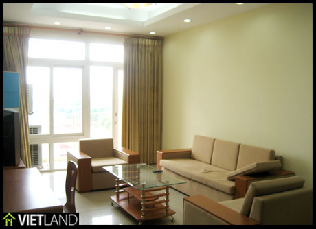 120-sqm large serviced apartment for rent in DMC Tower, Kim Ma Str, facing to the Ha Noi Zoo
