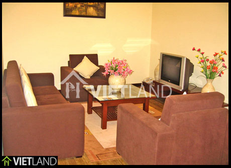 Spacious serviced apartment with 2 bedrooms for rent in Tay Ho district, Ha Noi