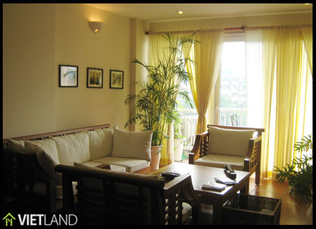 Luxurious 3 bed serviced apartment for rent looking at Truc Bach Lake