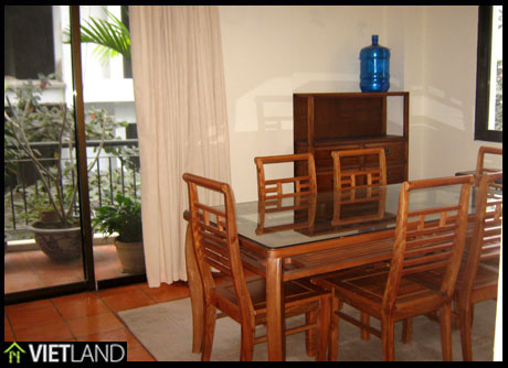 Serviced apartment with 3 bedrooms for rent in Ha Noi, Truc Bach Area
