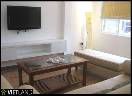High floor apartment for rent with nice furniture and 2 bedrooms in Ba Dinh District, Ha Noi