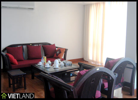 Lakeview penthouse service apartment with 2 bedrooms facing to WestLake Ha Noi for rent