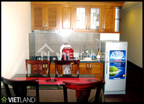 1-bed serviced apartment for rent in Au Co Street, Tay Ho district, Ha Noi