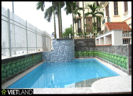 Villa with swimming pool facing directly to WestLake in Tay Ho District, Ha Noi	