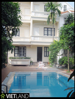 Villa with swimming pool for rent in Ha Noi, Westlake area